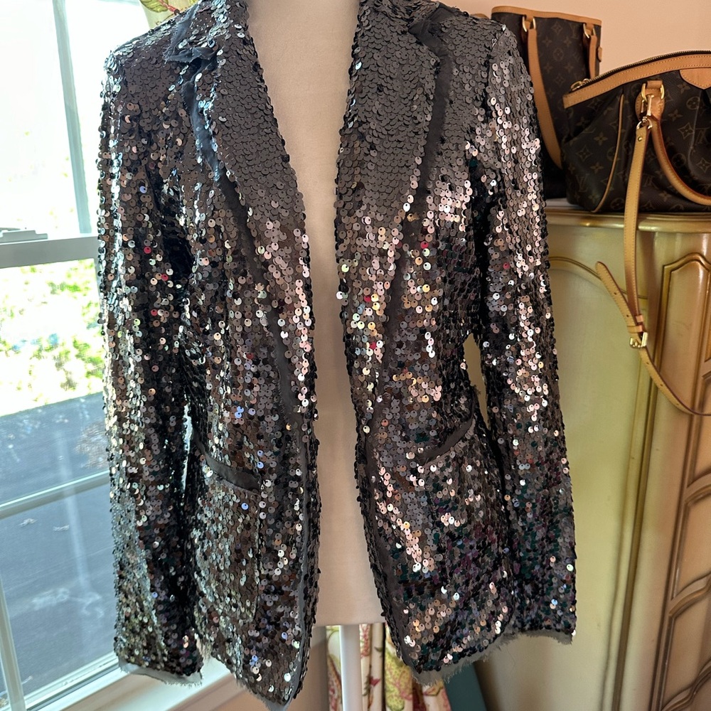 Vintage Joan Rivers for QVC Sequin Blazer Jacket, Size XS